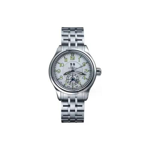 Шар Автоматический Механический Механизм Мужские Часы Часы 41 мм Белый Циферблат Корпус из Нержавеющей Стали Ремешок из Нержавеющей Стали