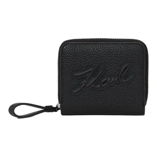 KARL LAGERFELD Переработанный ПУ (полиуретан) Полиуретан Кошелек Женские Черный