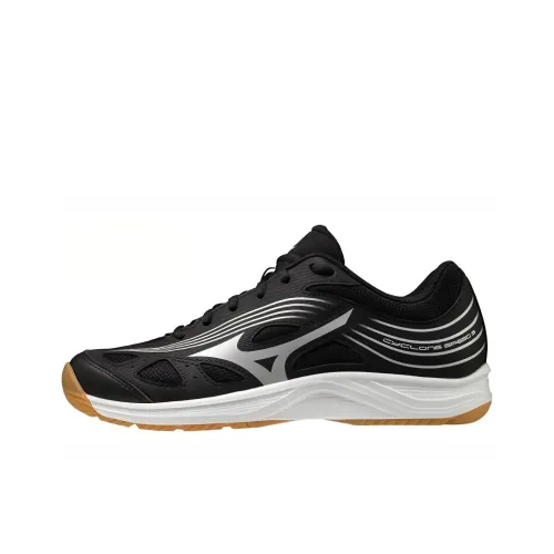 Mizuno Cyclone Speed 3 Slip-Resistant Abrasion-Resistant Breathable Low-Top Training Shoes Unisex Black White Мицубо Cyclone Speed 3 Противоскользящие Устойчивые к Износу Дышащие Низкие Кроссовки для Тренировок Унисекс Черный Белый