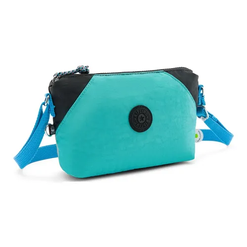 Kipling Полиамид Сумка через плечо Маленькая Унисекс Аква-синий и Темно-серый