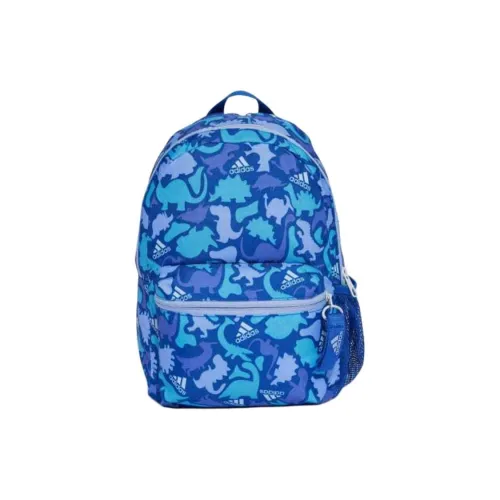 Adidas Polyester Backpack Unisex Royal Blue Multicolor