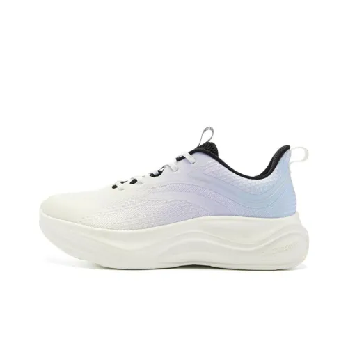 QIAODAN Амортизация и Дышащий Низкий Топ Кроссовки для тренировок Женские Белые Фиолетовые