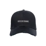 Бейсболка EYEOFSTARK, базовый логотип, состаренный, черный