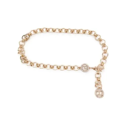 TWINSET Milano Inlay Дизайн Цинковые Цепи для талии Женские Золотые