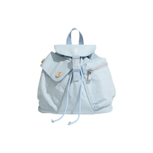 NOMK Холст Рюкзак Сумка Женская Синий Черный Белый