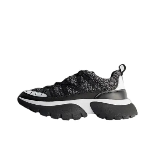 Maje Толстоподошвенные кроссовки Low Top Черный Белый Женские