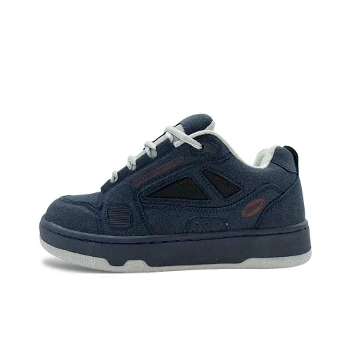 ITGI Slip-resistant Abrasion-resistant Low-top Skateboard Shoes Unisex Dark Blue ITGI Противоскользящие Износостойкие Низкие Кеды для Скейтбординга Унисекс Темно-синий