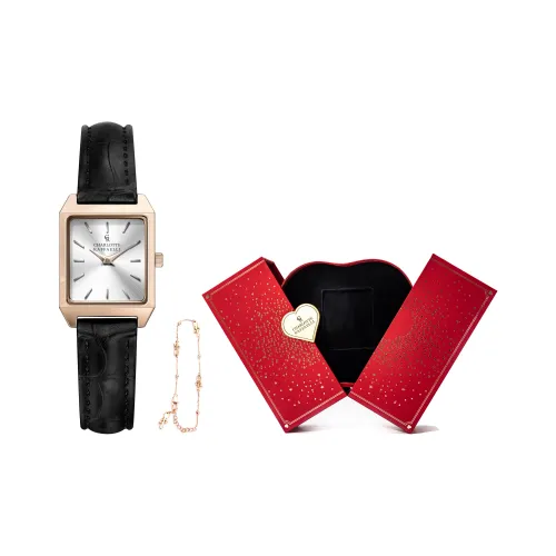 CHARLOTTE RAFFAELLI Кварцевый механизм Женские часы Simple Series 20mm*24mm*7mm Серебристый