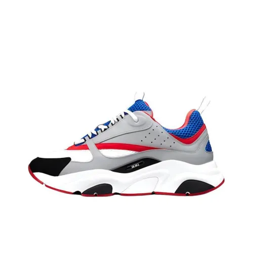 DIOR B22 Низкий Топ Повседневная Обувь Мужская Серый Красный Синий