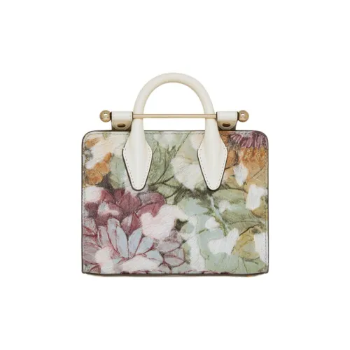 Strathberry Smooth Calfskin Tote Bag Shopping Bag Shoulder Bag Handbag Women's White Multicolor Стратбери Смоут Телия Кожа Тоут Сумка Сумка для покупок Сумка через плечо Сумка Женская Белая и Многоцветная