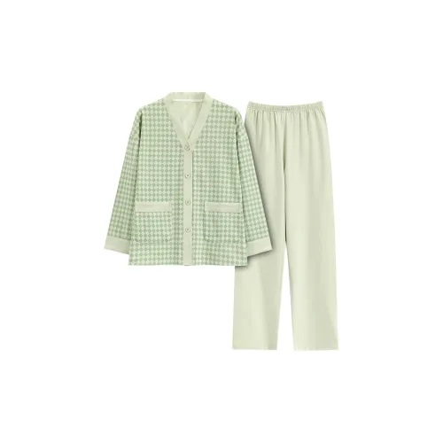 Городская красота Pajama Комплект Женский Светло-зеленый