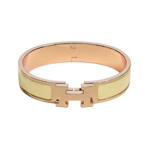 HERMES Металл Браслеты Женские Желтые