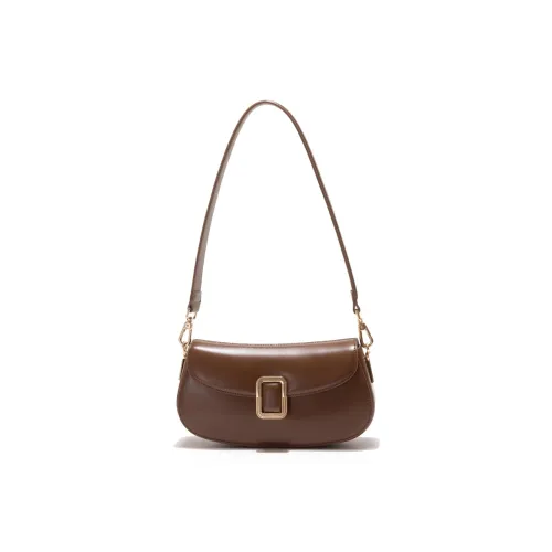 GXFMOD Натуральная кожа Сумка через плечо Женская Черная Карамель