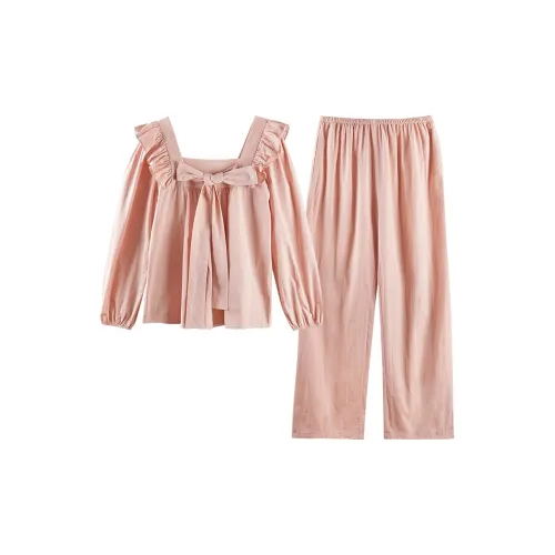 Q'NIANMA Пижамный комплект женский коралловый