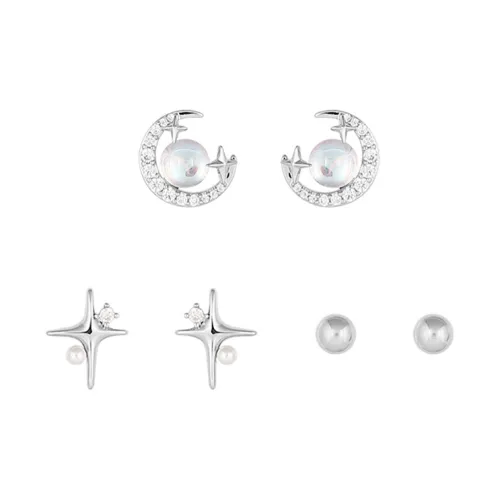 NATURALLYJOJO S925 Серебряные Серьги-гвоздики из стерлингового серебра женские серебряный золото