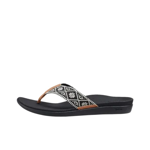 REEF Slip-resistant Шлепанцы Женские Черный Белый