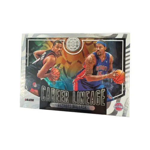 PANINI 2021 22 Illusions Rasheed Wallace 'Rasheed Wallace Roaring Titan Legend Fantasy Double пройдет Through Card'