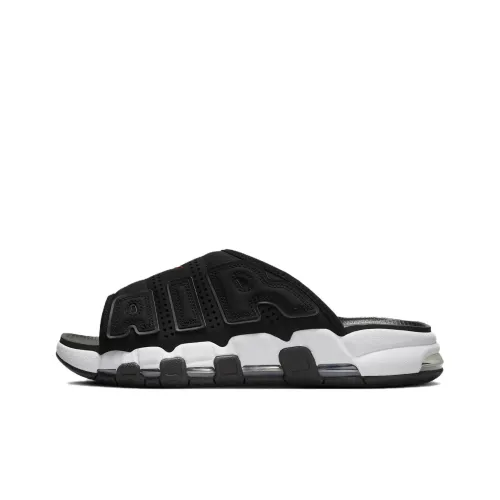 Nike Air More Uptempo Slip Resistant Abrasion Resistant Слипоны Мужской Черный