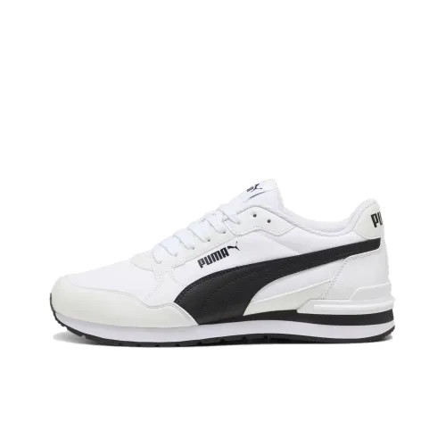 PUMA St Runner Устойчивый к истиранию Низкий Топ Casual Унисекс Черный Белый