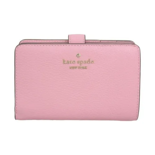 Kate Spade Leila кожаный кошелек женский цвет гвоздика розовый