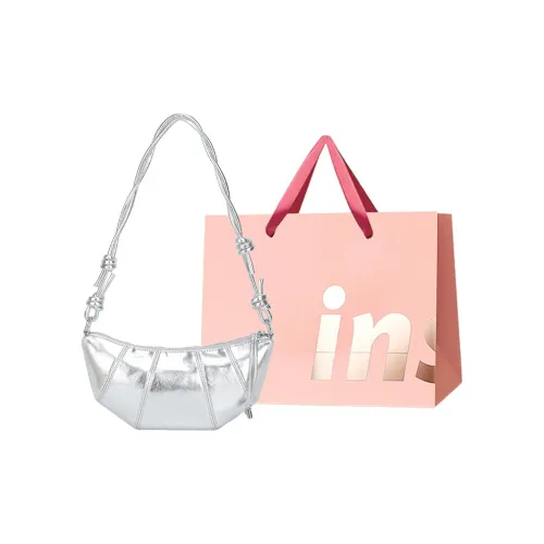 WHEELY BABY+ ПУ (полиуретан) Сумка на плечо Женская серебряная черная розовая бордовая имбирно-желтая бежевая