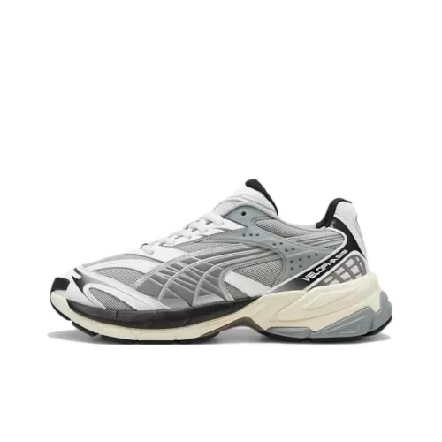 PUMA Velophasis Low Топ Повседневная обувь Унисекс Белый Серый Черный