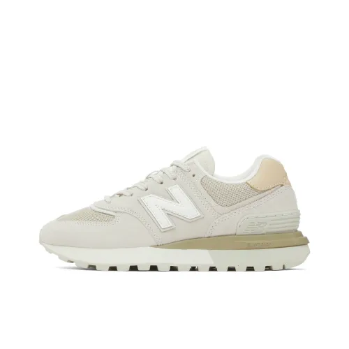 New Balance NB 574 Противоскользящий Устойчивый к истиранию Низкий Топ Повседневный Городской Коммутирующий Беговые кроссовки Унисекс Белый