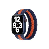 Вертикальные полосы - Синий, черный с ярким манго