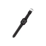 Черный с серебряной пряжкой