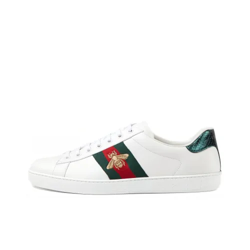 GUCCI Ace Стильные Скейтбординги Мужской Белый Зеленый