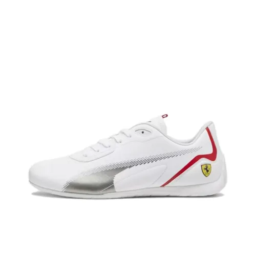 PUMA Scuderia Ferrari Low Топ Повседневная обувь Унисекс Белый Серебряный