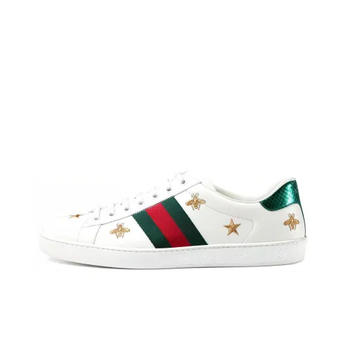 GUCCI Ace Стильные Скейтбординги Мужской Белый