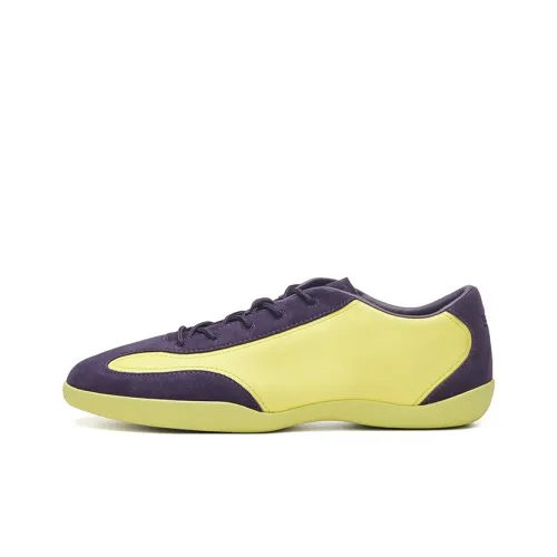 EQUALIZER Винтажные баскетбольные кроссовки Low Top Gravel Yellow/Классический стиль Purple Unisex
