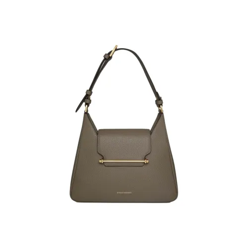 Strathberry Рельефная Телячья Кожа Сумка-хобо Сумка Сумка через плечо Женская Яшма