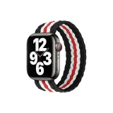 Вертикальные полосы - Черный с Красным и Белым