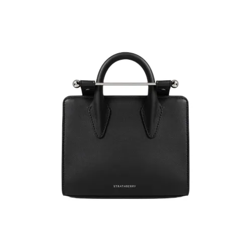 Strathberry Телячья кожа Сумка через плечо Сумка Мини Женская Черная
