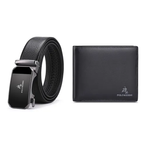 POLOMEISDO Paul Misd Ремень Кошелек Набор Мужской топ Зернистая кожа коровы Премиум Бренд Ремень
