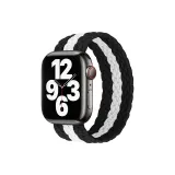 Вертикальный полосковый узор - черный с белым