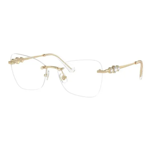 Swarovski Металл Бабочка Оправы для очков Женские Золото