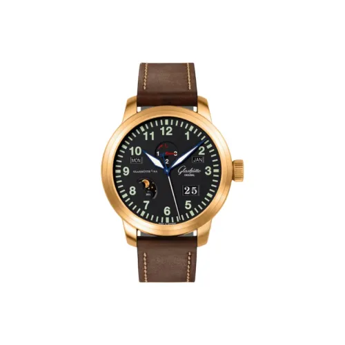 Glashütte Original Автоматический Механический Часы Мужские SENATOR NAVIGATOR 44 мм Черные