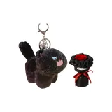 Черный-Ласточкин хвост Спин Позиционирование Стиль+Стиль Шанель Розовый Маленький Букет