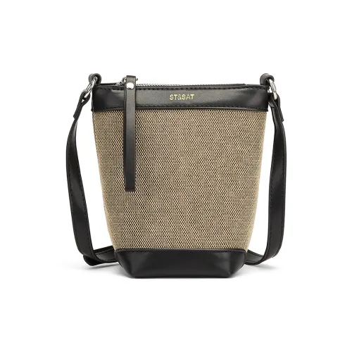 ST SAT Ткань Синтетическая кожа Сумка через плечо Сумка на плечо Женская Синий Абрикос Коричневый