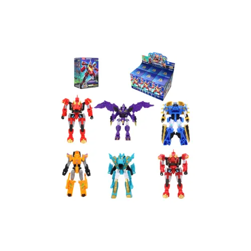 EAKI Сердце Qi Взрывной Дракон BATTLE Автомобиль X4 Конструкторы Человек Слепые коробки Один Mystery Коробка Целая коробка 6 шт