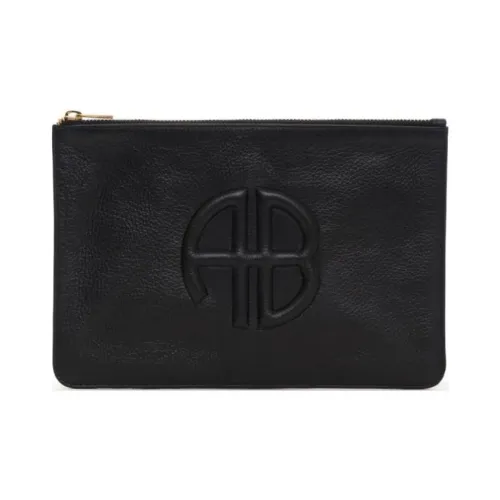 Anine Bing Телячья кожа Клатч Женский Черный