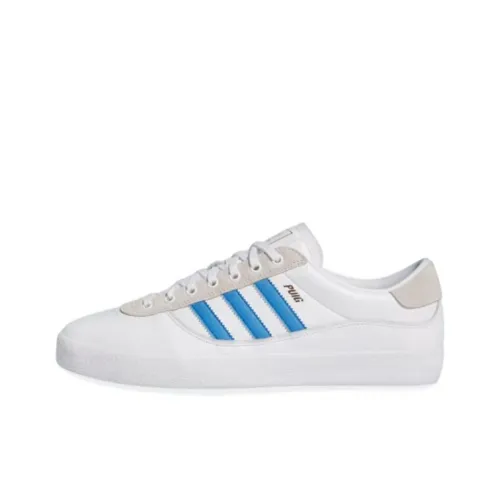 Adidas Originals Puig Slip Resistant Abrasion Resistant Low Топ Скейтборд Кроссовки Унисекс Белый