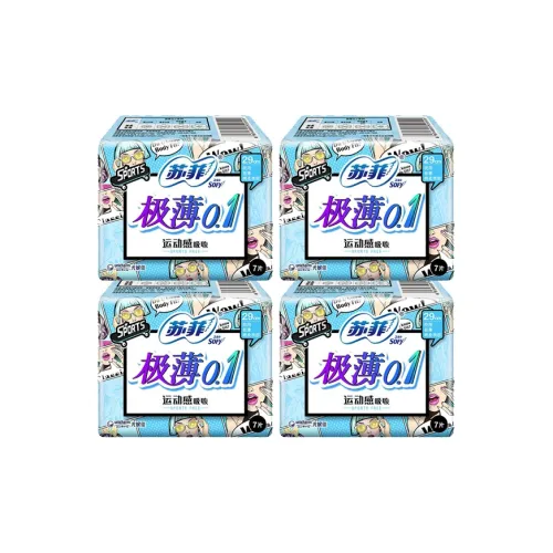 Sofy Extremely Thin 0,1 Cotton Soft Эластичный Комбинезон Гигиенические прокладки Night Use