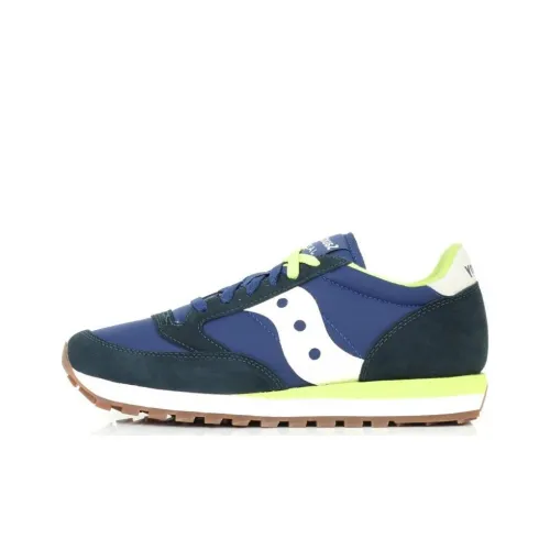 Saucony Jazz Original Slip-Resistant Abrasion-Resistant Low Top Casual Shoes Men's Blue Сaucony Jazz Original Противоскользящий Устойчивый к Износу Низкий Топ Повседневная Обувь Мужская Синяя