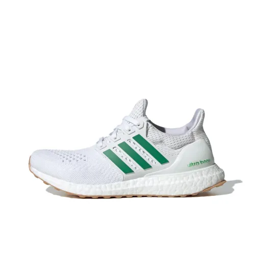 Adidas Ultraboost 1,0 Противоскользящий Устойчивый к истиранию Низкий Топ Повседневные Беговые кроссовки Женские Белые Зеленые