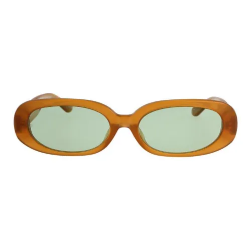 Linda Farrow Ацетат Нерегулярная форма Солнцезащитные очки Женские Мед