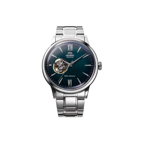 ORIENT Classic Collection Автоматический Ручной Механизм Металлический Ремешок Часы Мужские Зеленый Циферблат